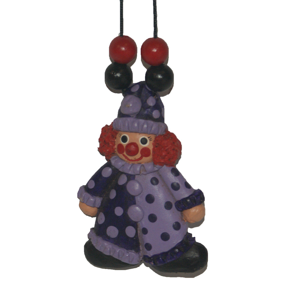 35856 - 4" Purple Clown Necklace - |Clear-125|