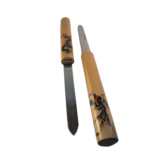 3588 - Double Dagger w/ Dragon Sticker COOL BEANS