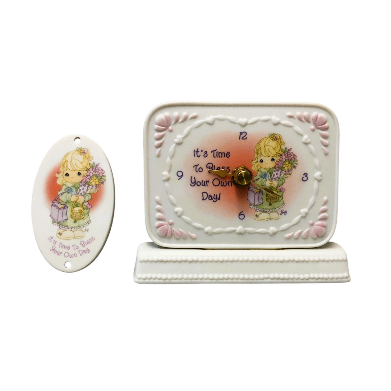 36002 - Bless Your Own Day Clock from the Precious Moments Collection, Ideal for Home and Garden Decor |18-24|