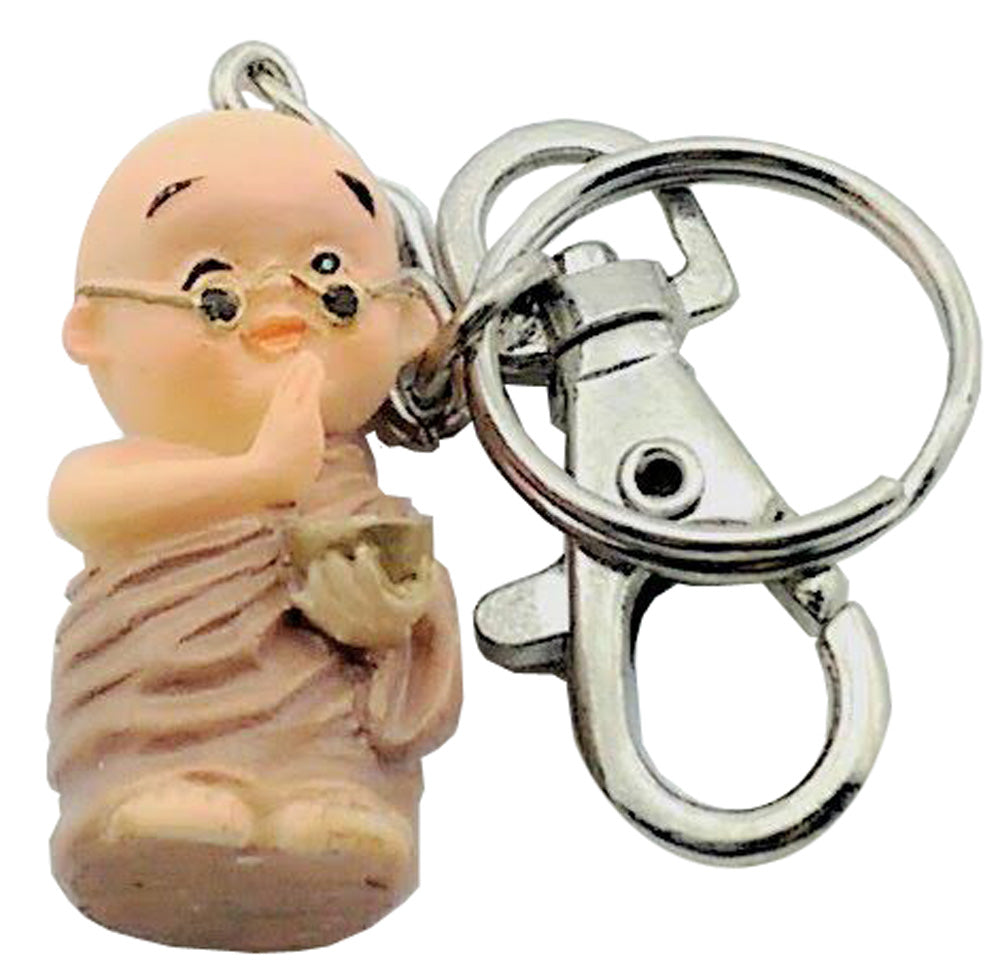 3614 - Keychain Buddha Praying Brown - |DVD-36|