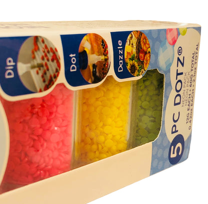 36207 - 5 pc Neon Dotz 6" |8-14|