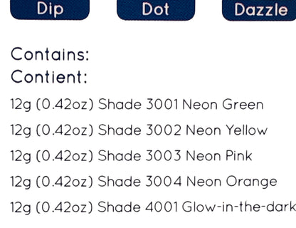 36207 - 5 pc Neon Dotz 6" |8-14|