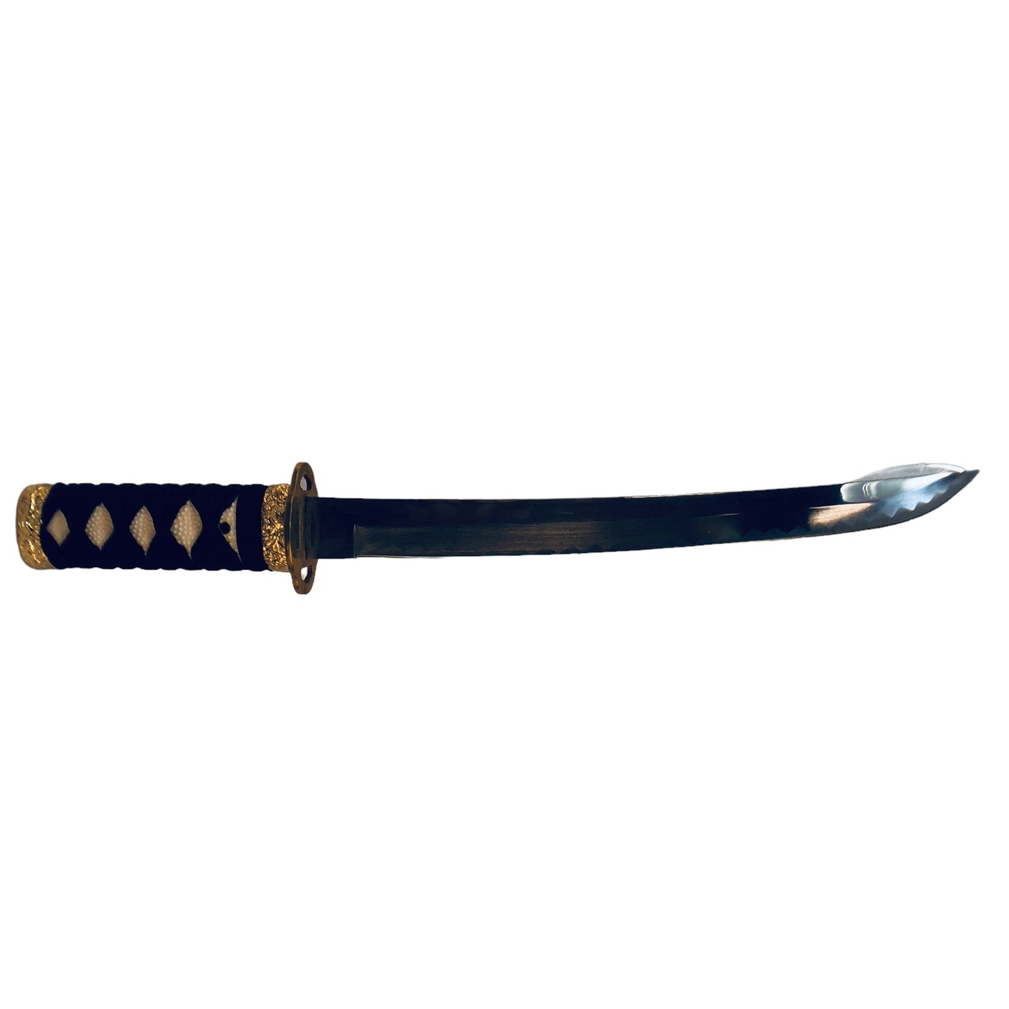 3627 - Black 17" Tanto Mother Of Pearl Dragon Stainless - |7-D|