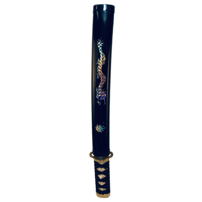 3627 - Black 17" Tanto Mother Of Pearl Dragon Stainless - |7-D|