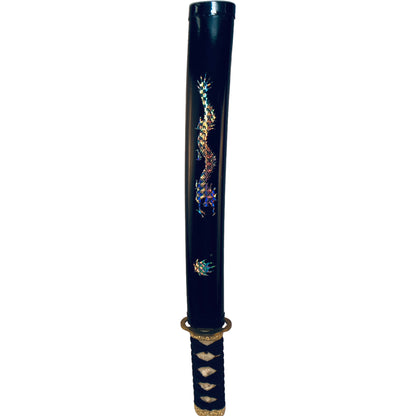 3627 - Black 17" Tanto Mother Of Pearl Dragon Stainless - |7-D|