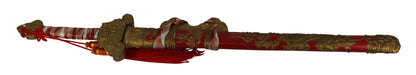 3633 - Red Tai Chi Wood Kids Sheath - |Up Middle|