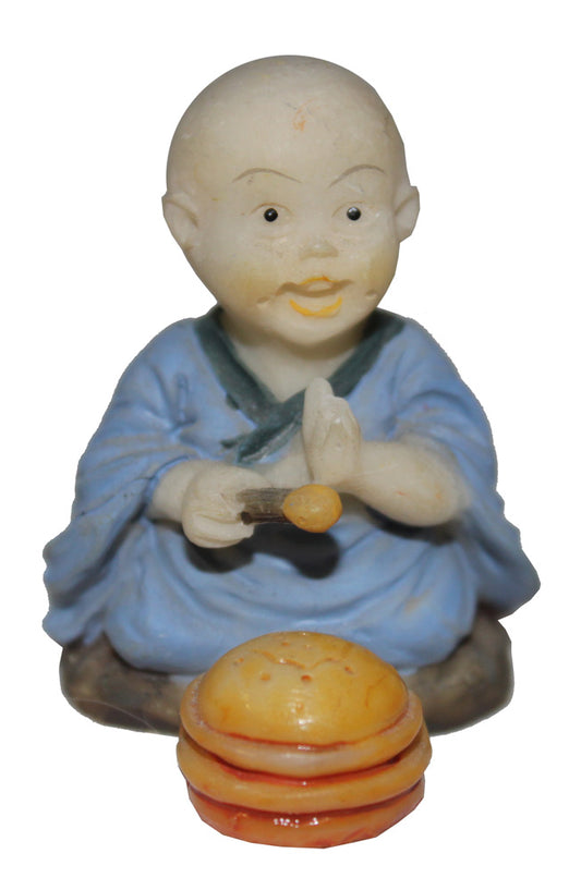 3638 - 2" Blue Buddha Boy - Drum - |Bu-7|