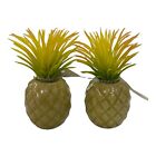 36570 - Set of 2 3" Green Faux Pineapples - |AA-6/Store|