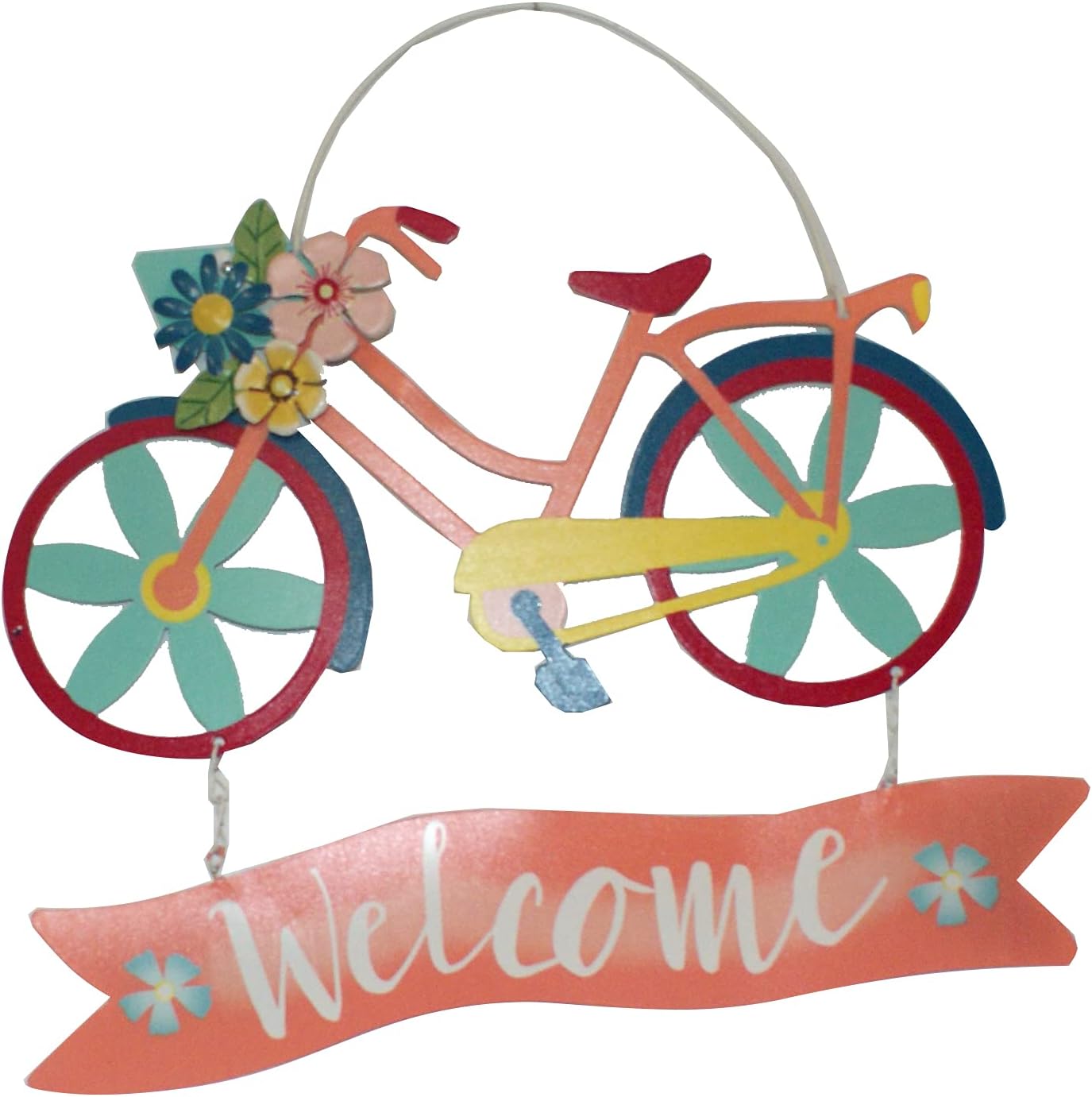 36582 - Welcome Sign with Spring Bicycle 8" |TBD|