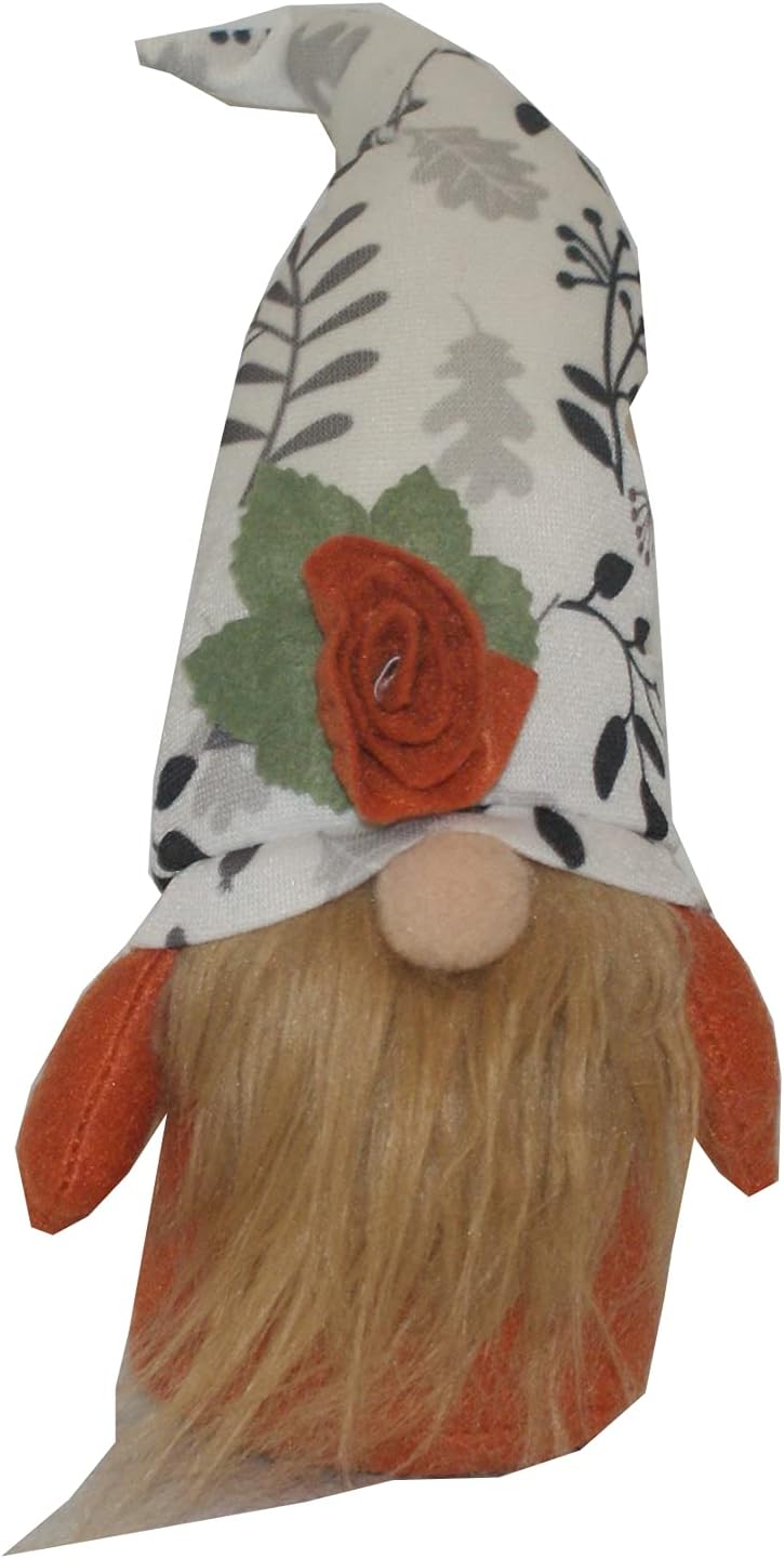 36591 - Gnome Sitter Floral Hat W/ Rose 11-Inch |TBD|