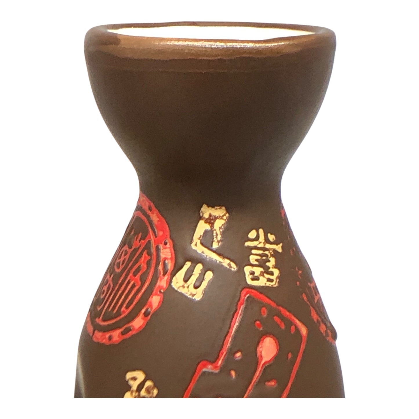 36740 -Chinese Brown Sake Set in Wooden Box- 9-19 :CS -Cool Beans