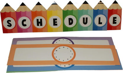 36800 - Teaching Scheduling Plates - 3 Packs Dry Erase 3.75x15" |9-7|