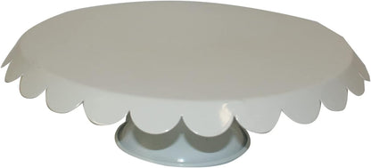 36972 - 11" White Metal Cake Stand - |F-30/H-52|