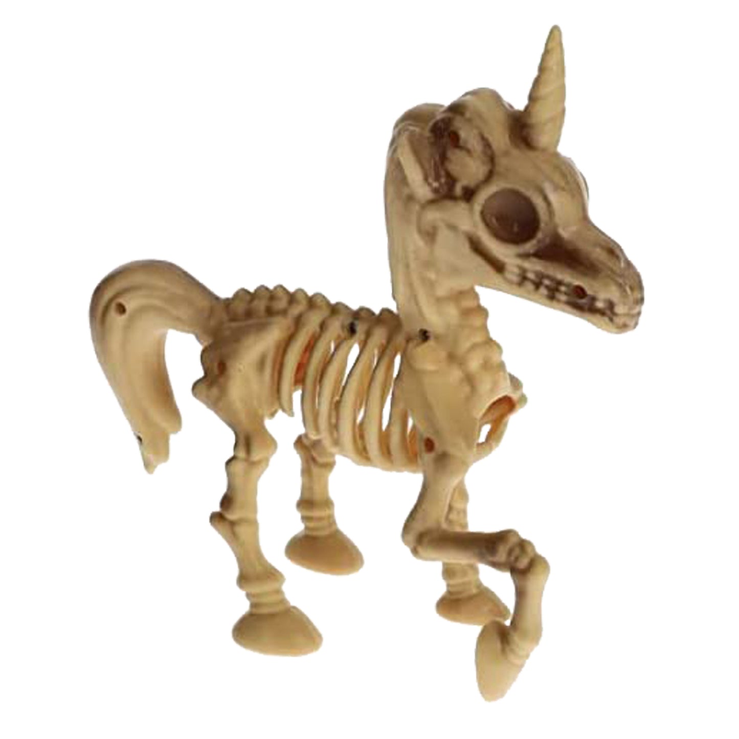 36984 - Set of Two 7" Tan Skeleton Unicorn |Pod 1-10| |BH|