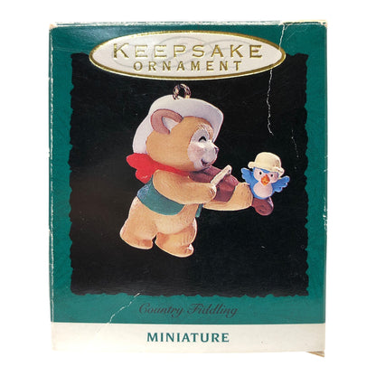 37070 - Set of 5 Miniature Critter Ornament - Skunk, Hattie Chapeau, A Gift from Rodney, Country Fiddling, and Sitting Purrty