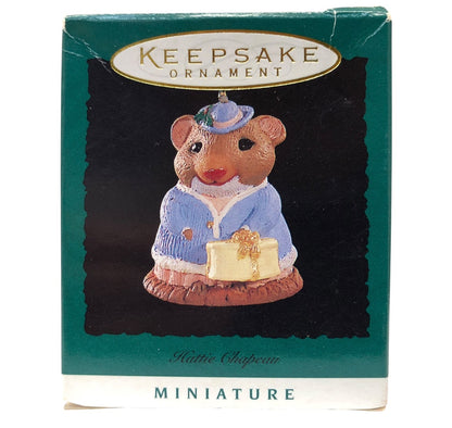 37070 - Set of 5 Miniature Critter Ornament - Skunk, Hattie Chapeau, A Gift from Rodney, Country Fiddling, and Sitting Purrty