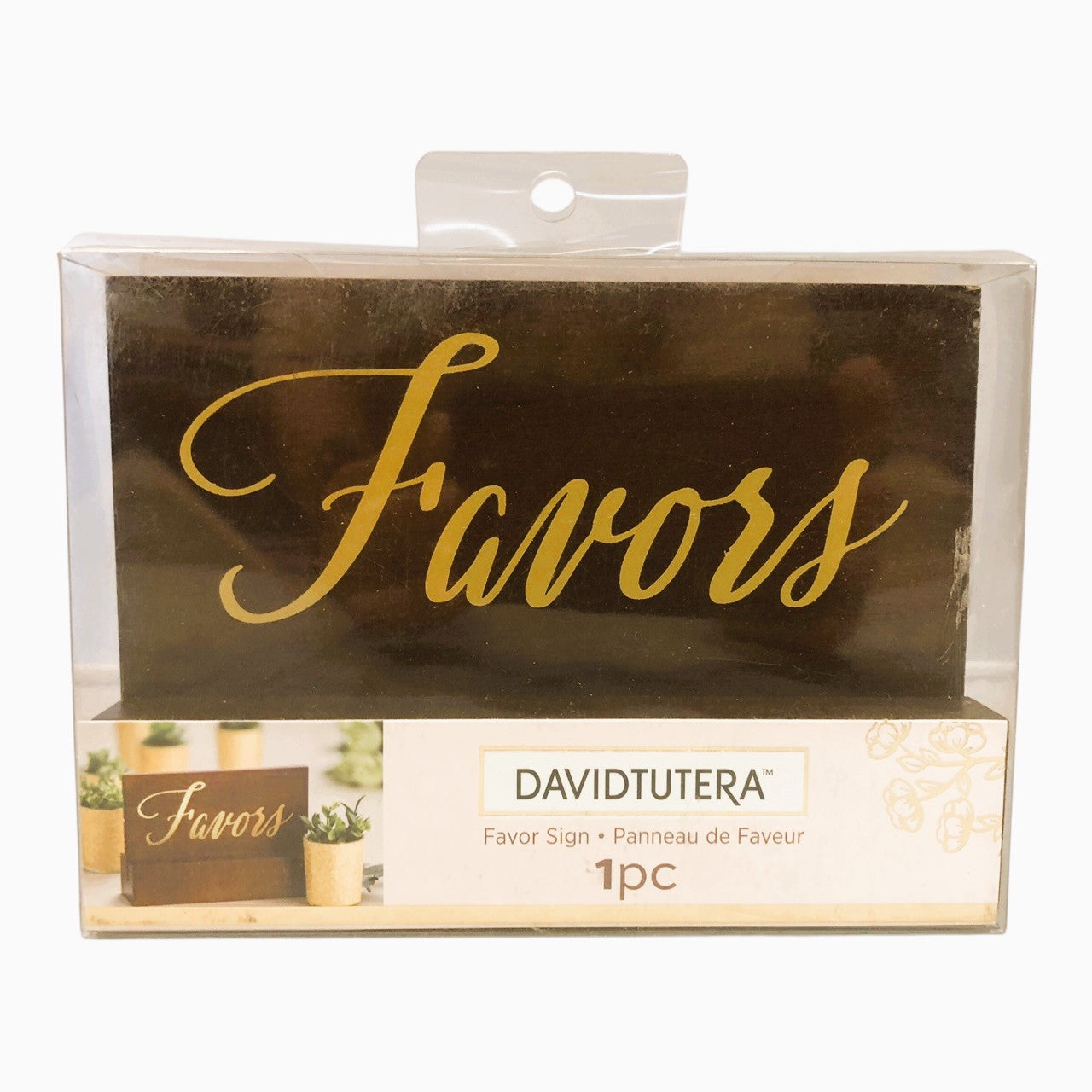 37138 - Davidtutera 6"x4.5" Wooden "Favors" Sign |1-32|