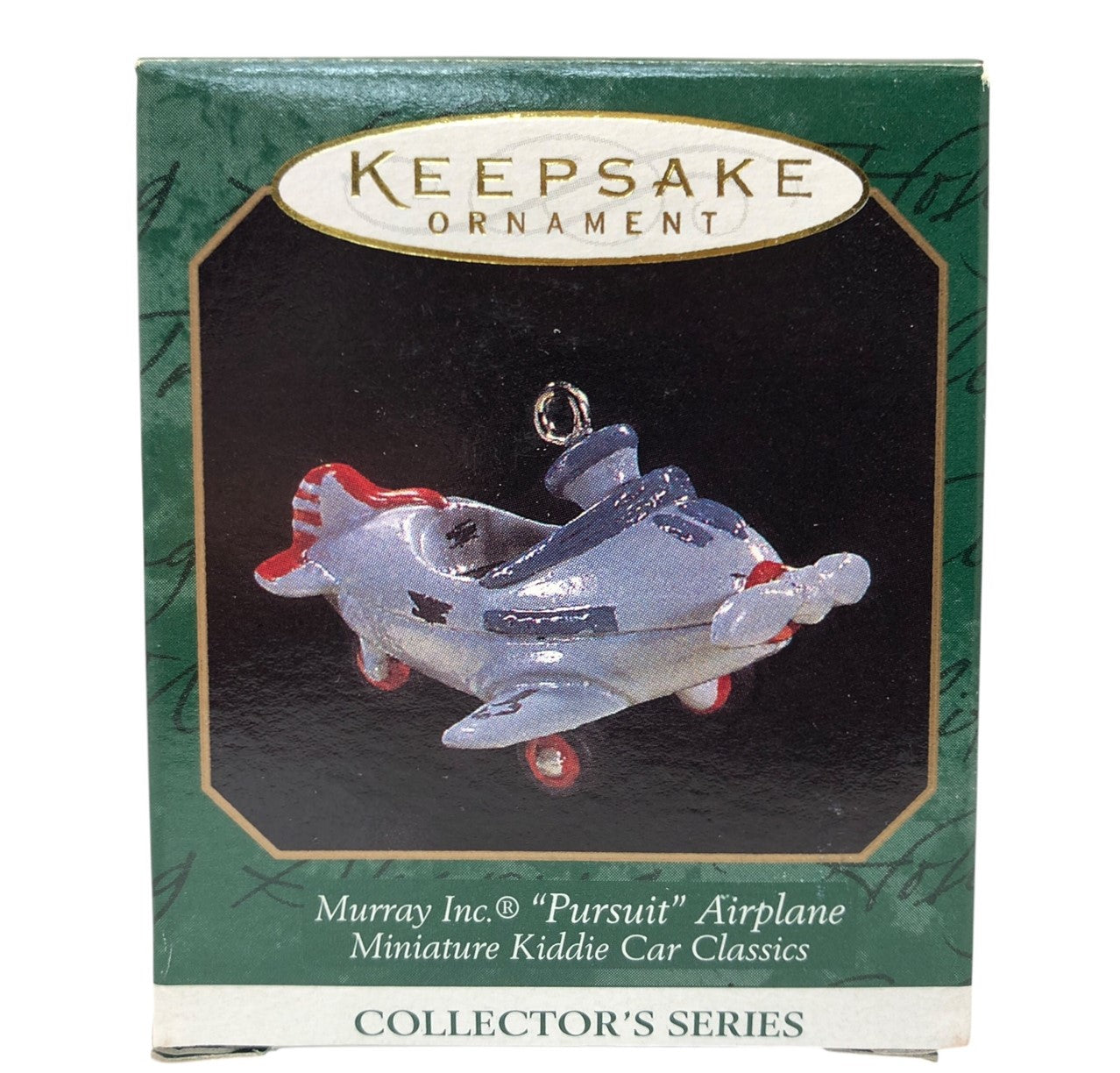 37165 - Set of 3 Miniature Motor Car Ornaments (North Pole Fire Truck, Fire Truck, On the Road, Airplane, Steelcraft Airflow)