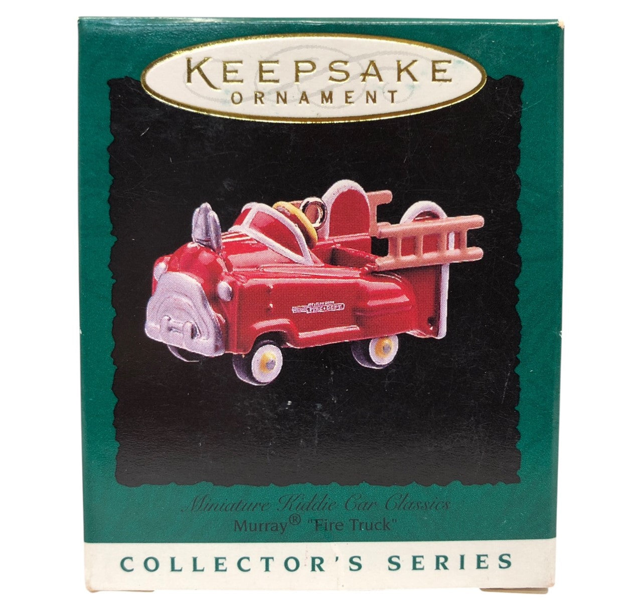 37165 - Set of 3 Miniature Motor Car Ornaments (North Pole Fire Truck, Fire Truck, On the Road, Airplane, Steelcraft Airflow)