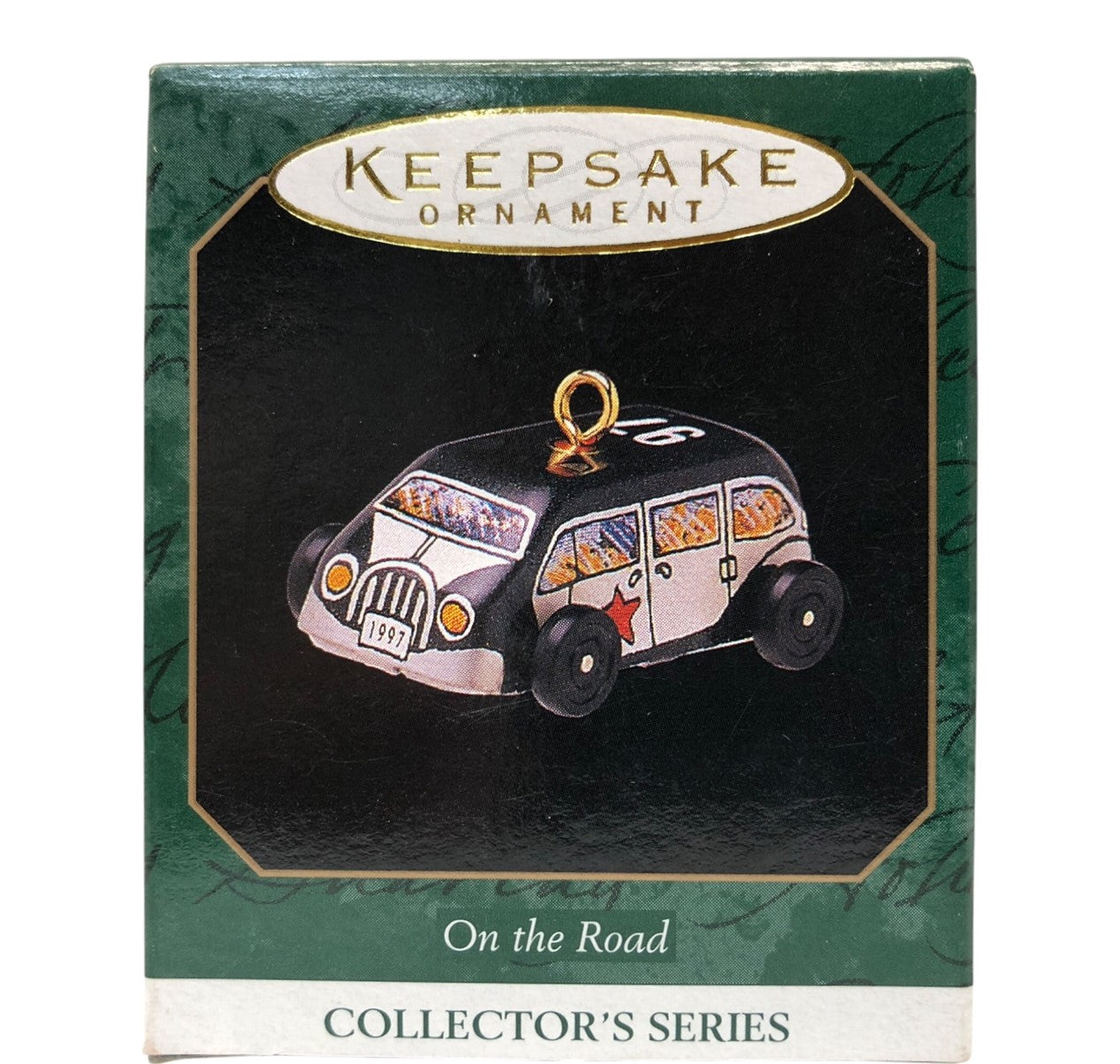 37165 - Set of 3 Miniature Motor Car Ornaments (North Pole Fire Truck, Fire Truck, On the Road, Airplane, Steelcraft Airflow)