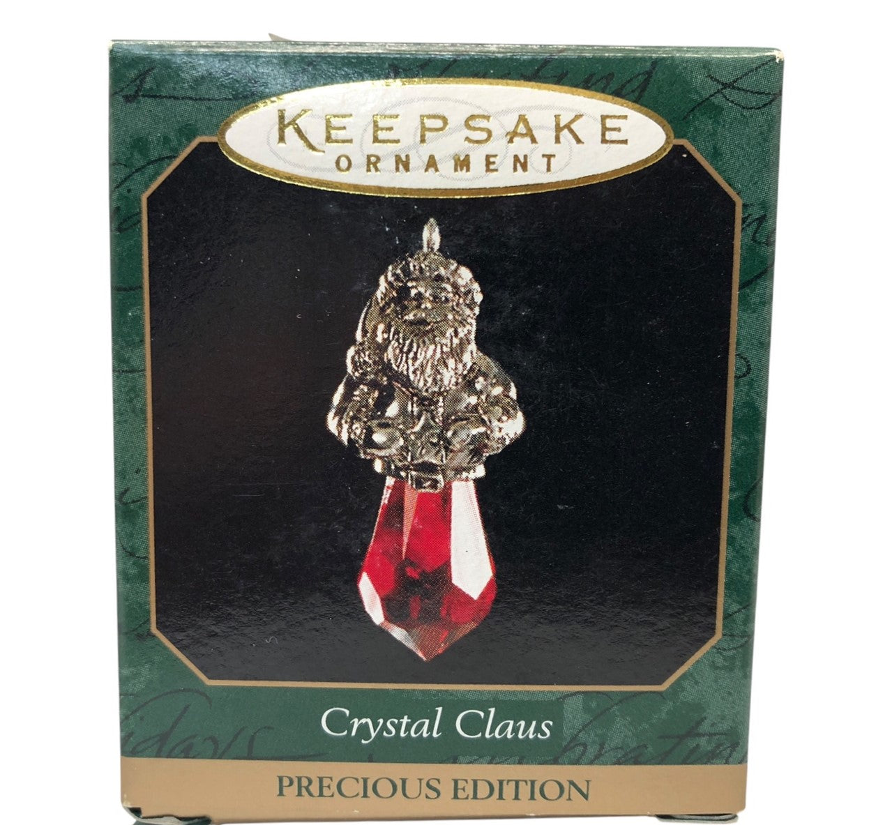 37168 - Set of 3 Crystal Ornament - Crystal Claus, Dazzling Reindeer, and Sparkling Crystal Angel