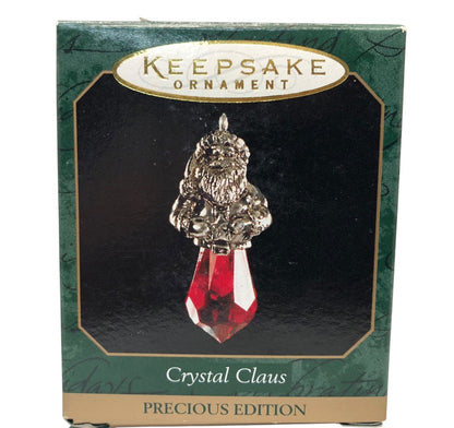 37168 - Set of 3 Crystal Ornament - Crystal Claus, Dazzling Reindeer, and Sparkling Crystal Angel