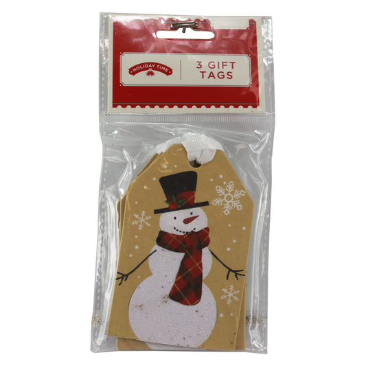 3731 - 3 Gift Tags Snowman - |DVD-2|