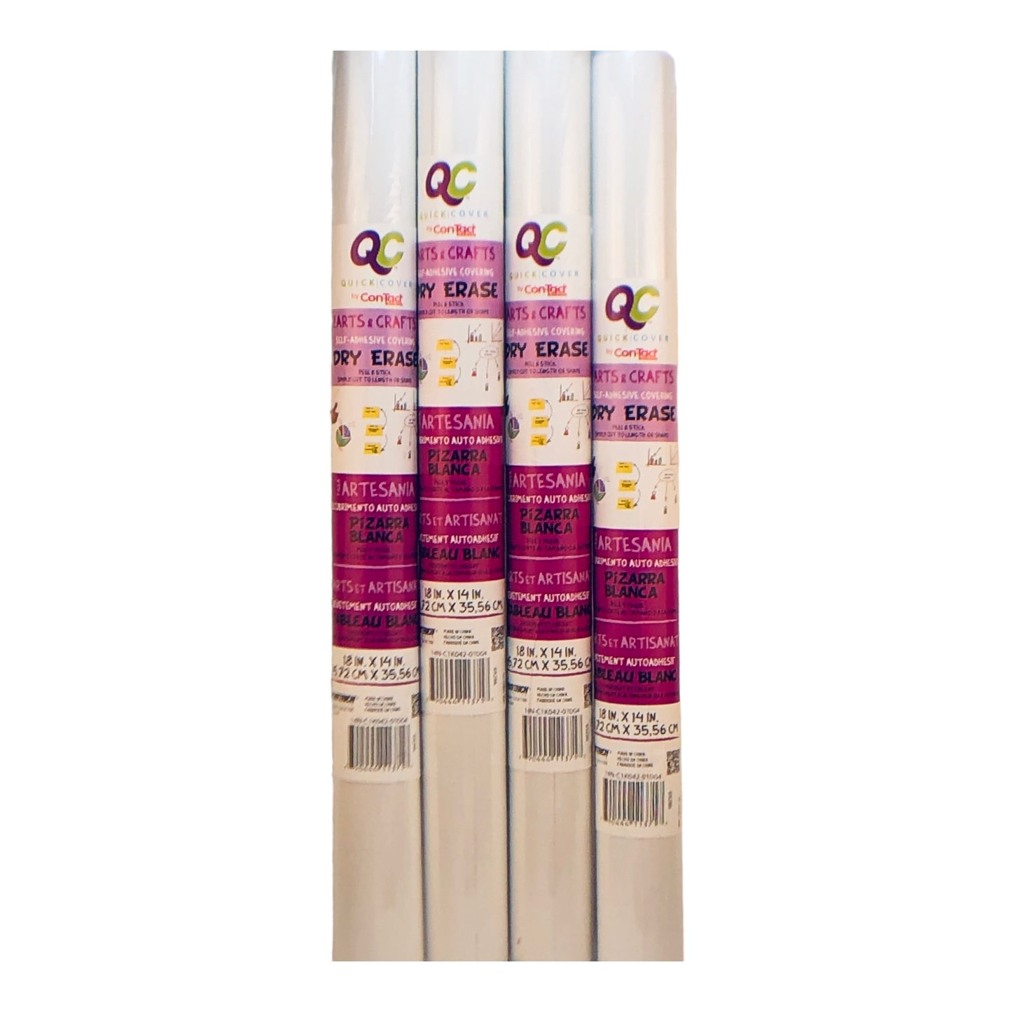 37337 - Self Adhesive Dry Erase-4 pk - [2-7]