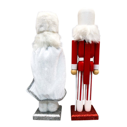 37398 - Set of 2 14" Enchanting Kingdom Wood Nutcrackers with Festive Details and PIC 11/25 |CC|