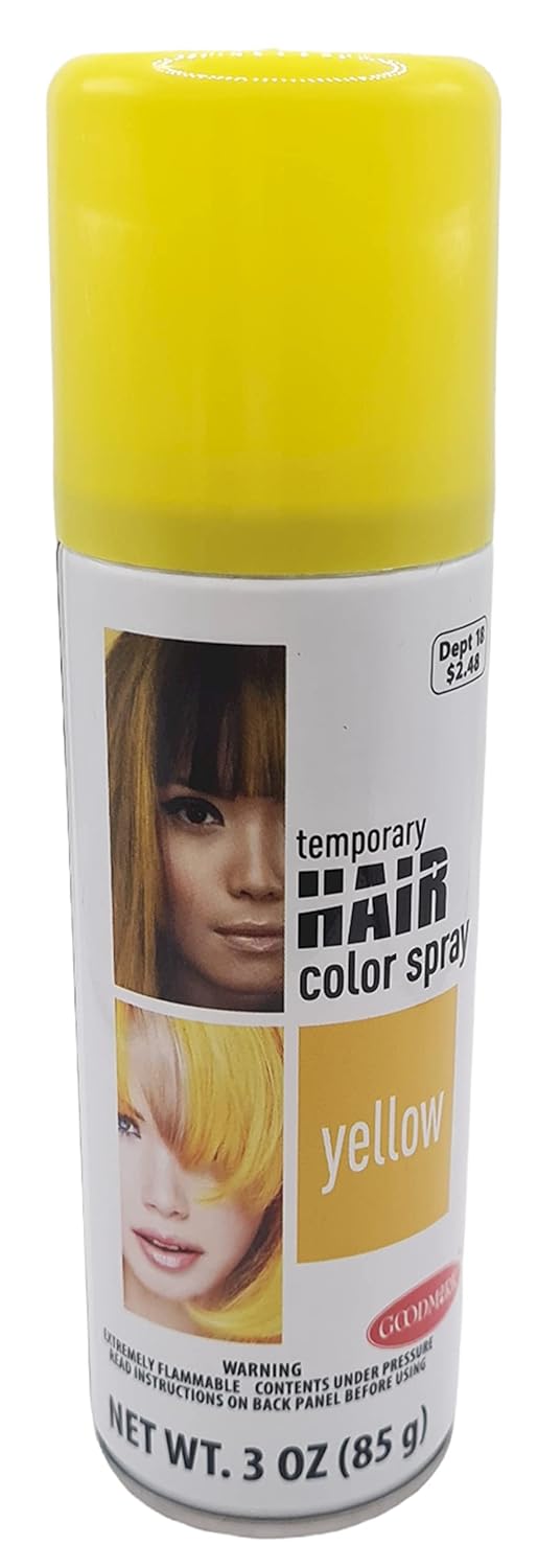 37562 - Vibrant Yellow Hair Spray for Styling and Coloring Events |BA-31/67|