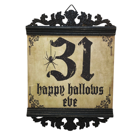 37590 - 10" WOOD 31 Happy Hallows Eve Sign |TBD|