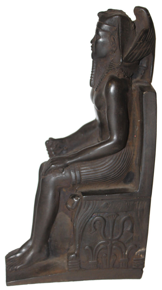 3759 - 9" Black King Tut - Sitting - Broken Foot |Store 6|