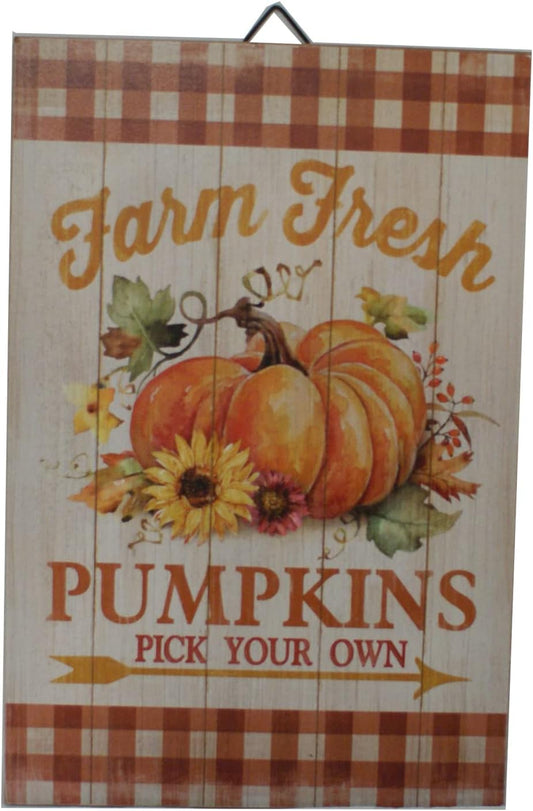 37612 - Farm Fresh Pumpkin Sign 12" |Pod 1-18|