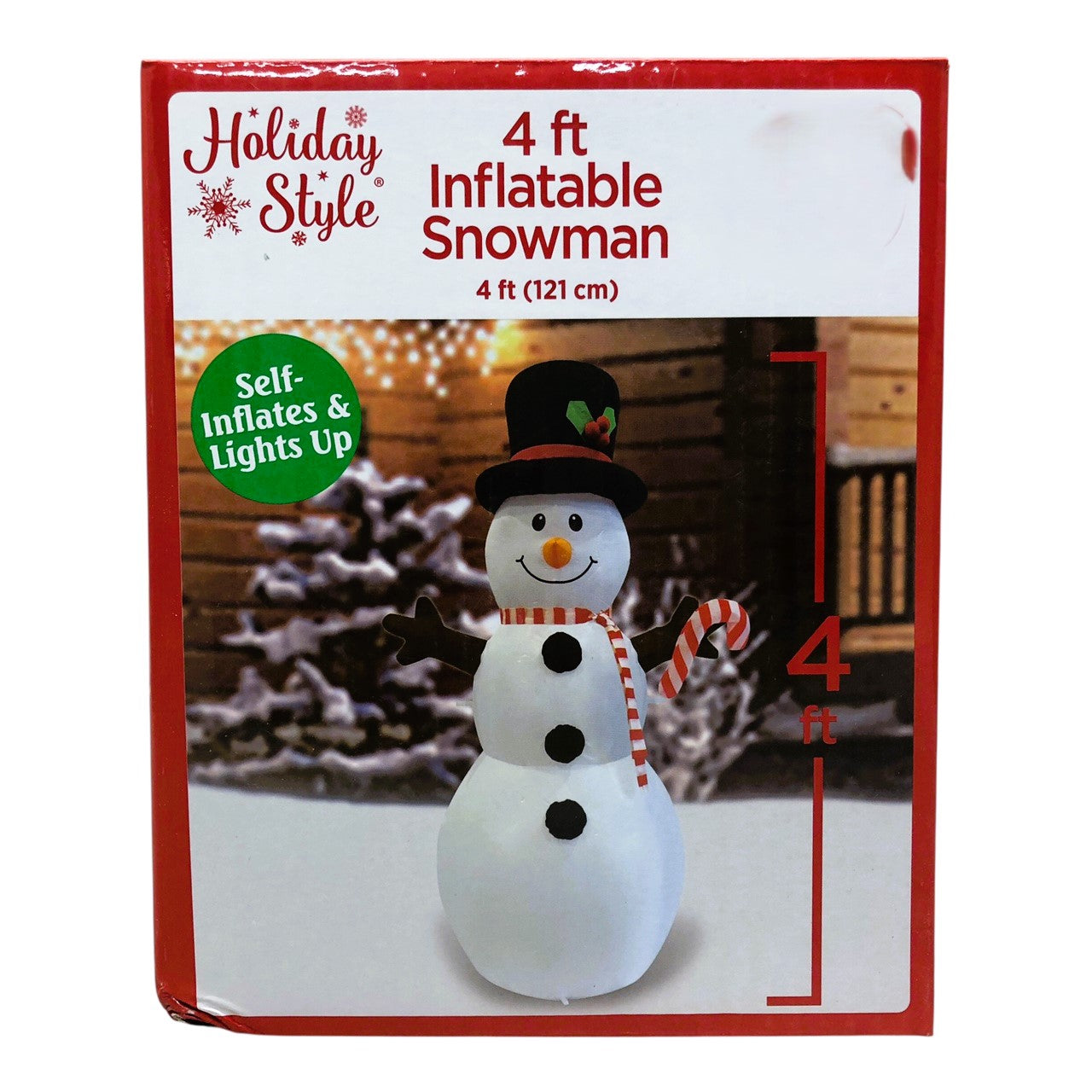 37661 - 4ft Inflatable Christmas Snowman Decoration |GR-34|