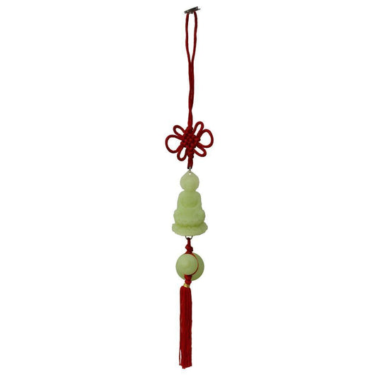 376 - 15" Soft Jade Buddha on Lotus Charm - |P-15|