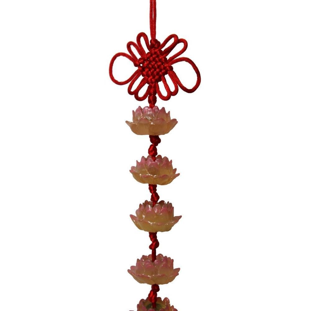 378 - 26" 8 Ingot Charm Hanging Lotus - |P-9|