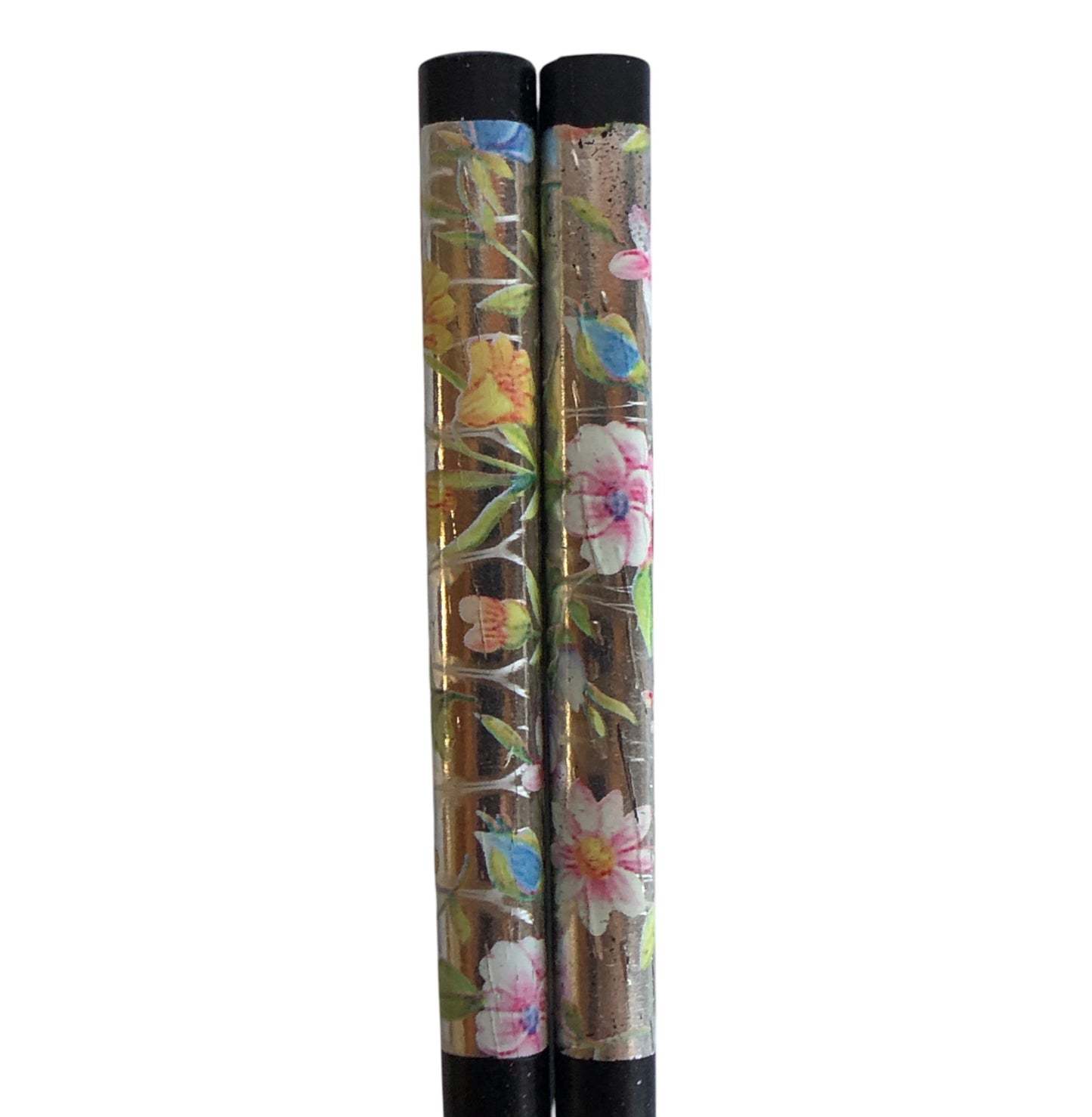 3794 - Black Chopsticks Silver Floral - |17-22| |upstairs by AA and BB-SG|