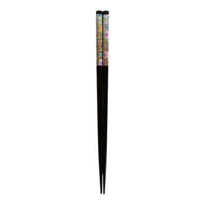 3794 - Black Chopsticks Silver Floral - |17-22| |upstairs by AA and BB-SG|