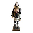 37985 - 12" Black White Nutcracker - |Pod 2-1|