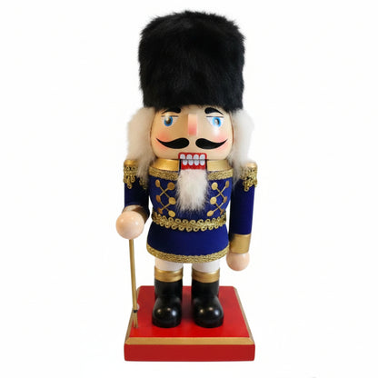 37995 - 10" Blue Wood Velvet Nutcracker |TBD|