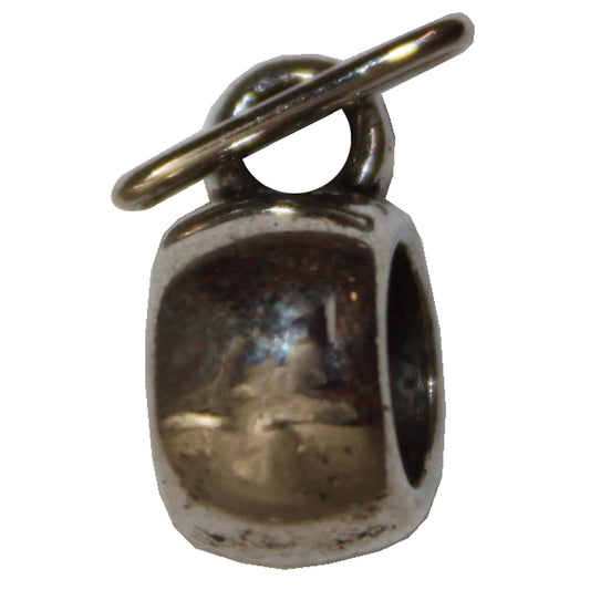 3806 - Silver Ring Charm - |Clear-76|