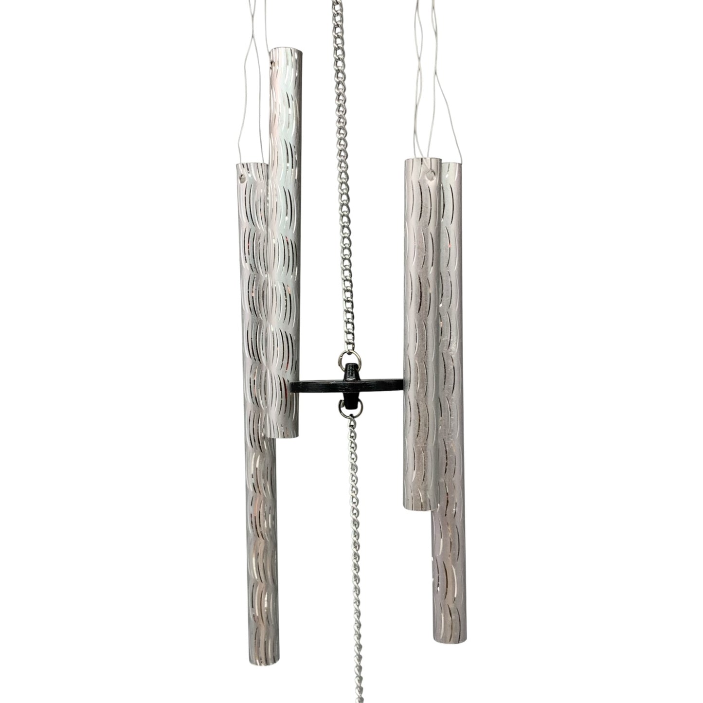 38148 - 18" SILVER BUTTERFLY LASER WINDCHIME |TBD|
