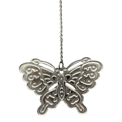 38148 - 18" SILVER BUTTERFLY LASER WINDCHIME |TBD|