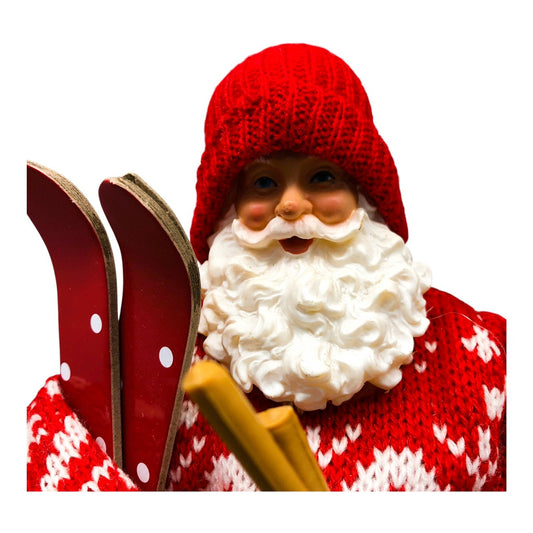 38166 - 10.5" Red Santa w/Skis |Pod 2-44|