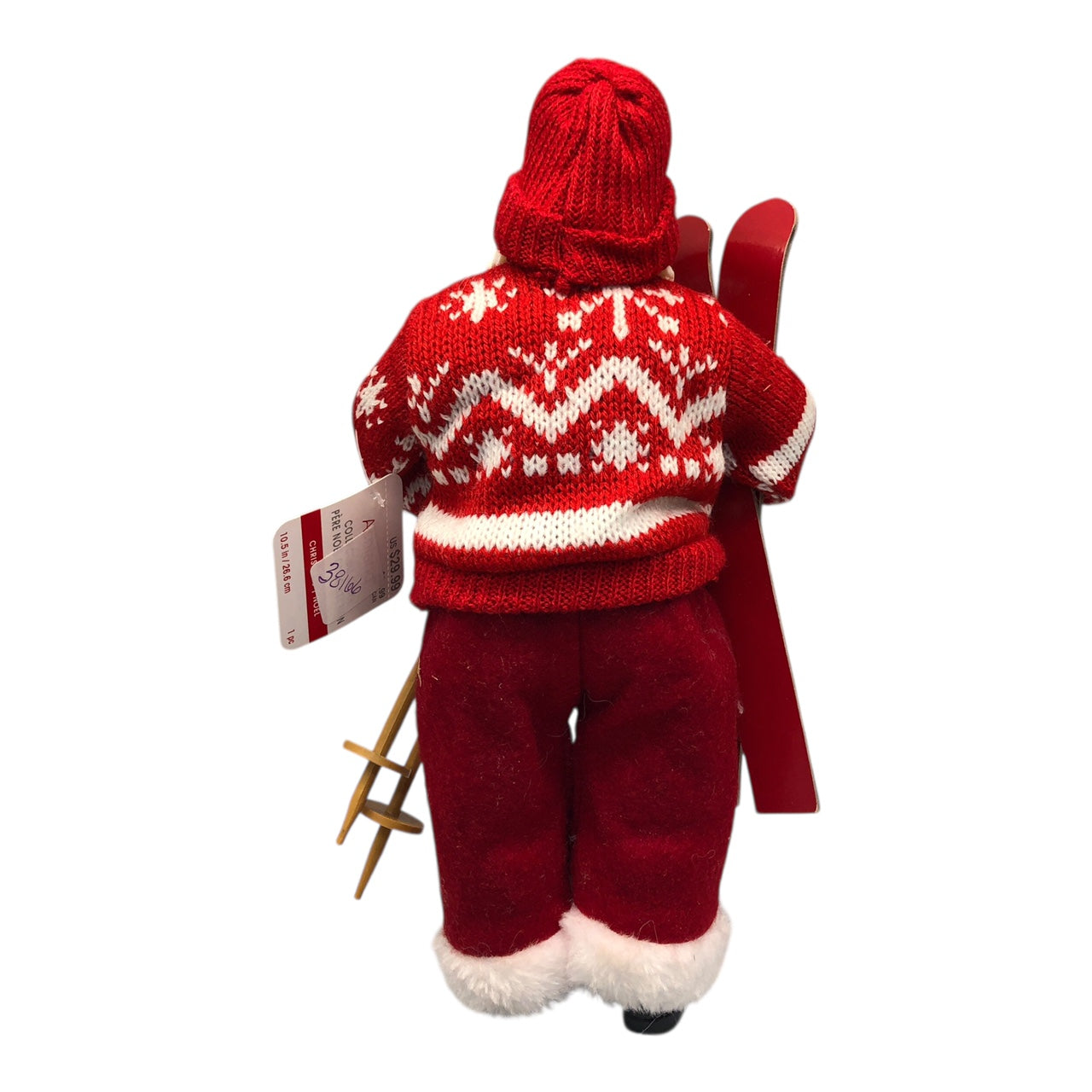 38166 - 10.5" Red Santa w/Skis |Pod 2-44|