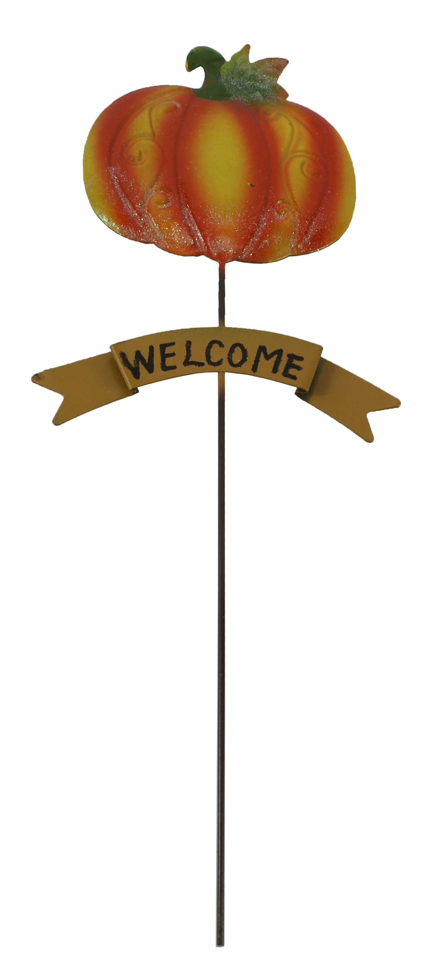 3827 - 12" Welcome Pumpkin Garden Pic - |G-2|