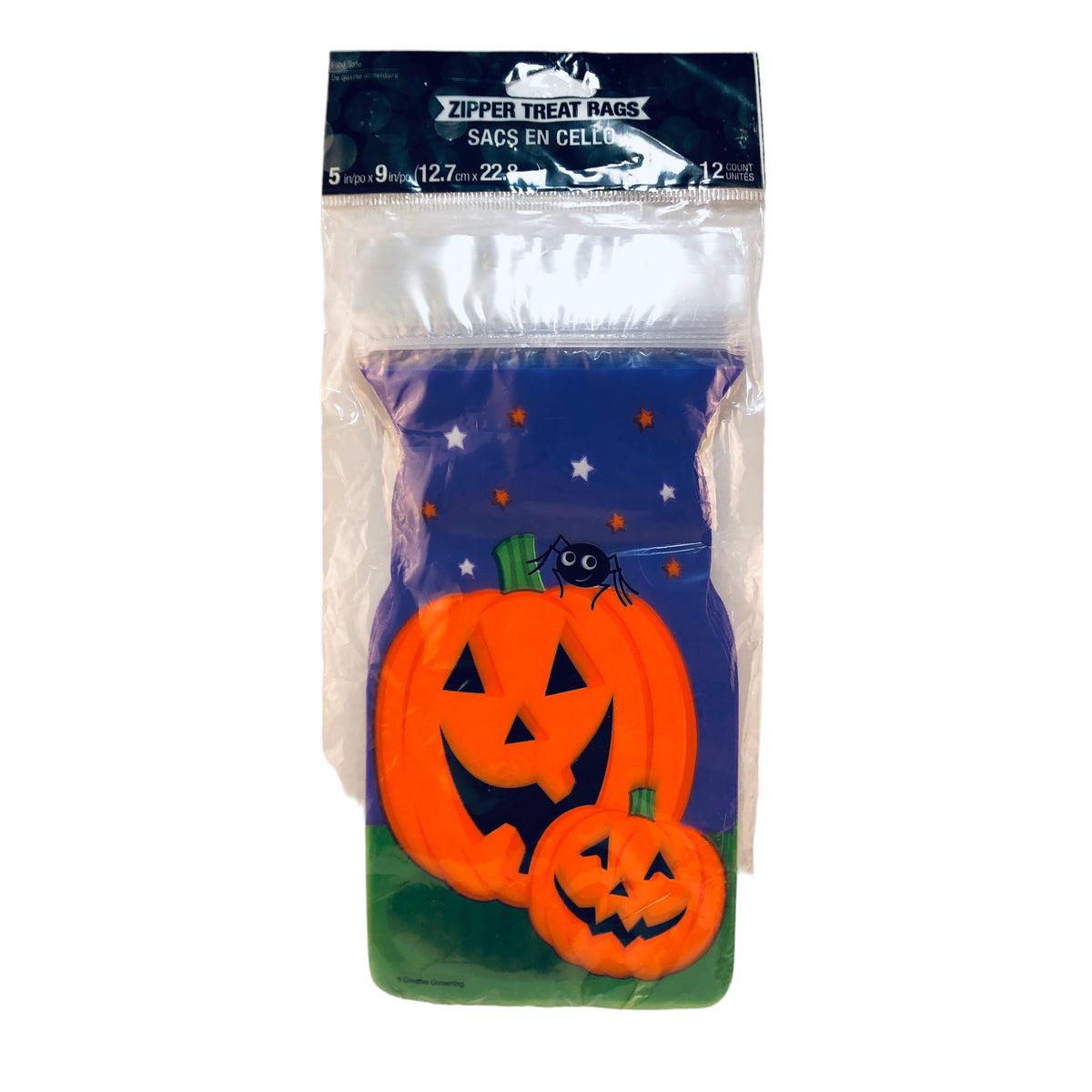 38498 - 12pc Zipper Halloween Treat Bag - |3-19|