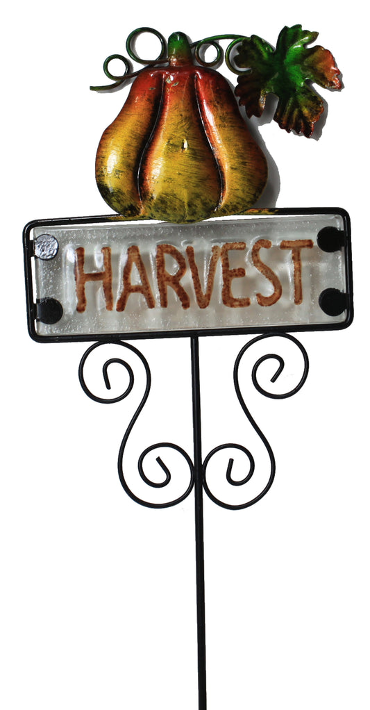 3851 - 12" Harvest Pumpkin Garden Pic - |G-2|