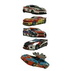 38706 - 2 Pack Playful High-Speed Race Car Decorative Stickers with Vibrant Designs for Arts and Crafts |File-9|