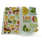 38712 - Four Pack of Vibrant Taco Night Themed Food Stickers for Crafts and Quick Projects |File-9|